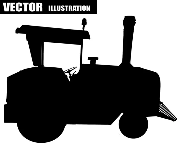 Vektorillustration eines Traktors — Stockvektor