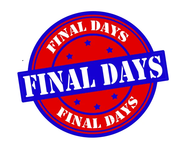 Final days — Stock Vector