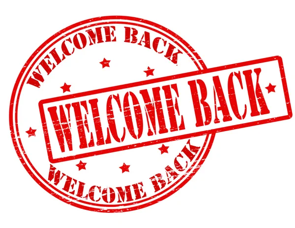 Welcome back — Stock Vector