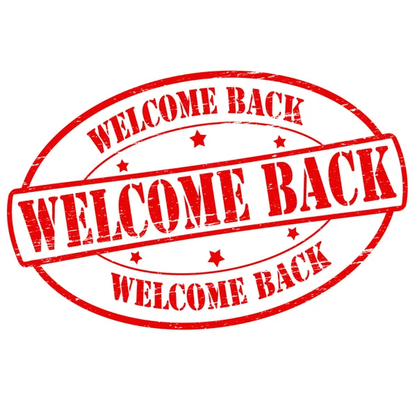 Welcome back — Stock Vector