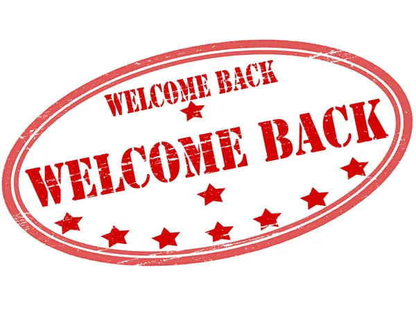 Welcome back — Stock Vector