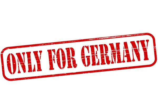 Solo per la Germania — Vettoriale Stock