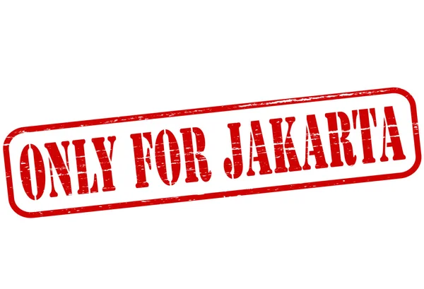 Endast för jakarta — Stock vektor