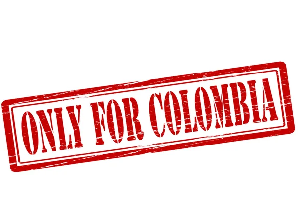 Apenas para a Colômbia —  Vetores de Stock