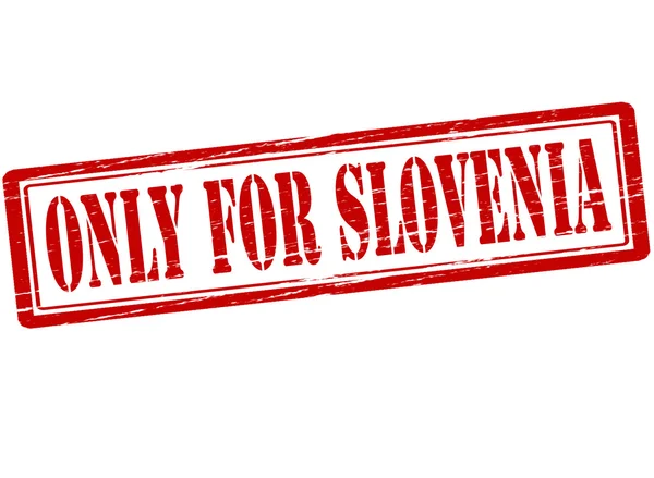 Solo per la Slovenia — Vettoriale Stock