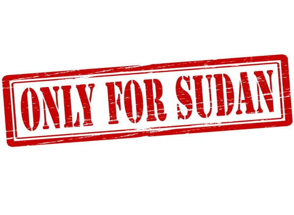 Solo para Sudán — Vector de stock