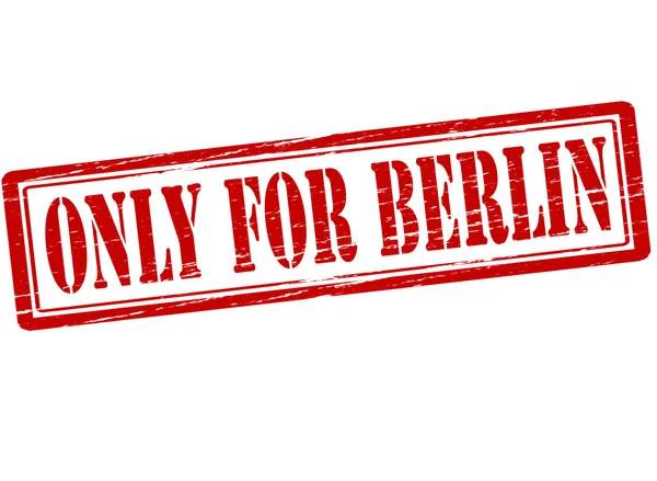 Solo para Berlín — Vector de stock