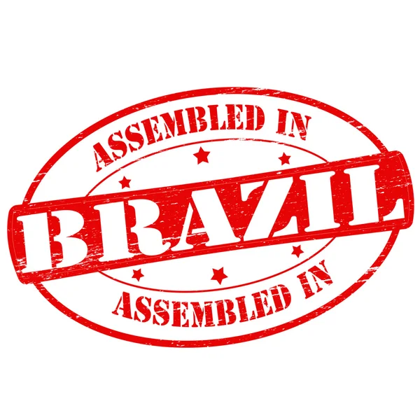 Brezilya'da toplandı — Stok Vektör