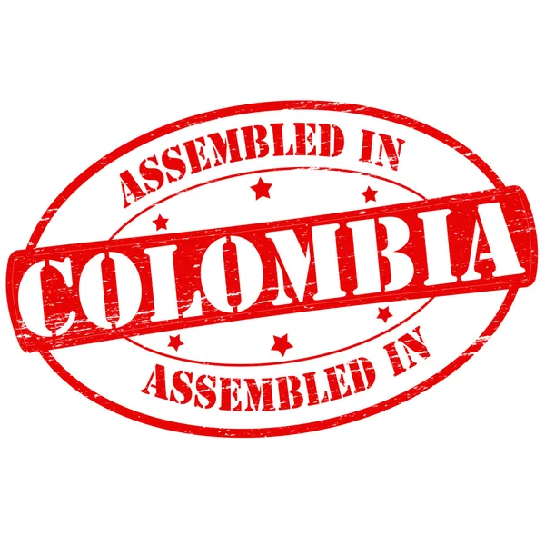 Assembled in Colombia — Stock Vector