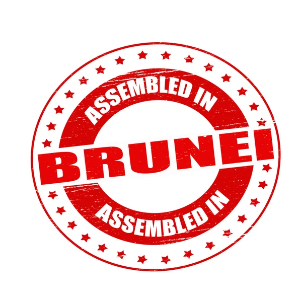 Assembled in Brunei — Stock Vector