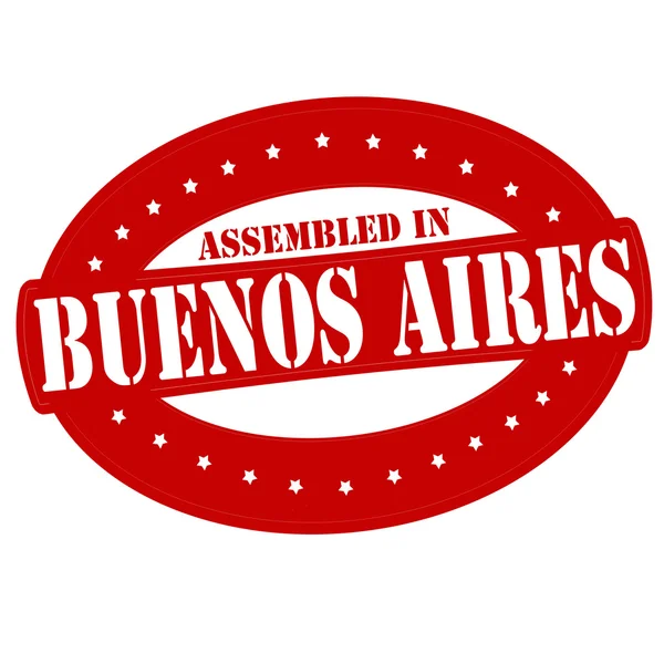 Assembled in Buenos Aires — Stock Vector