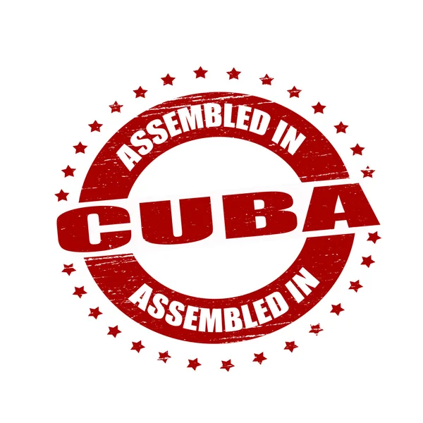 Assembled in Cuba — Stock Vector