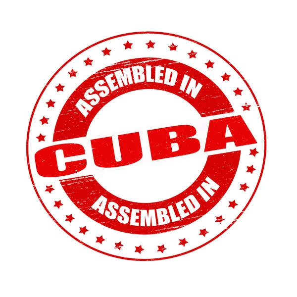 Assembled in Cuba — Stock Vector