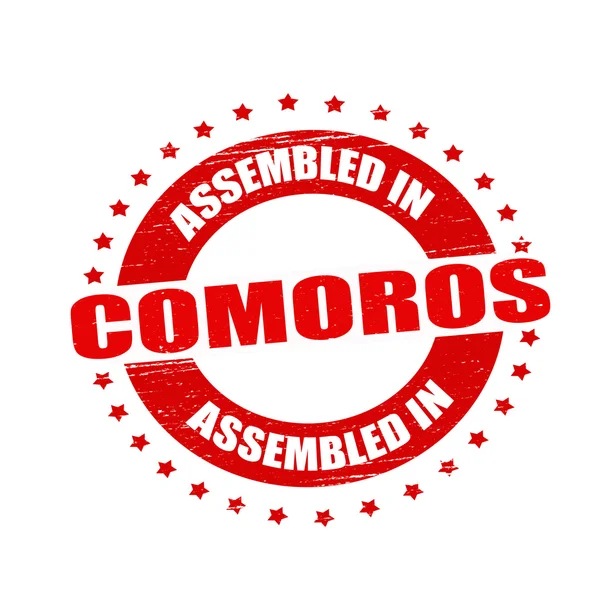 Montado em Comores — Vetor de Stock