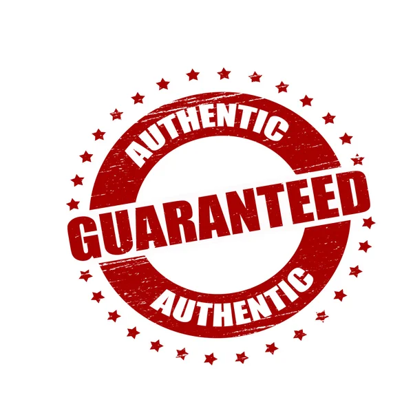 Authentic guaranteed — Stock Vector