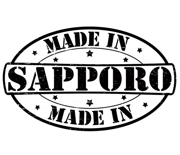 Sapporo içinde yapılan — Stok Vektör