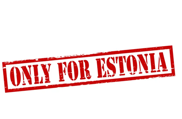 Apenas para a Estónia — Vetor de Stock