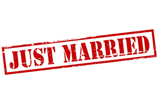 Acabo de casarme — Archivo Imágenes Vectoriales