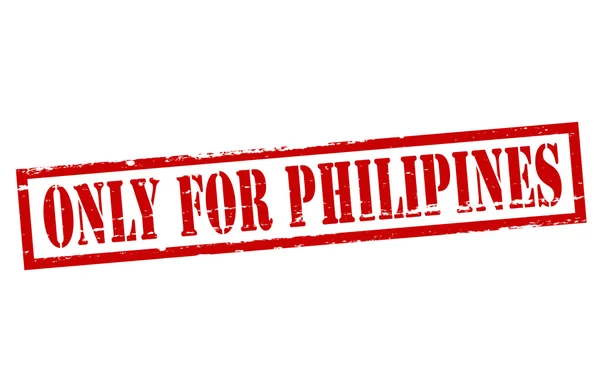 Только для филиппинцев — стоковый вектор