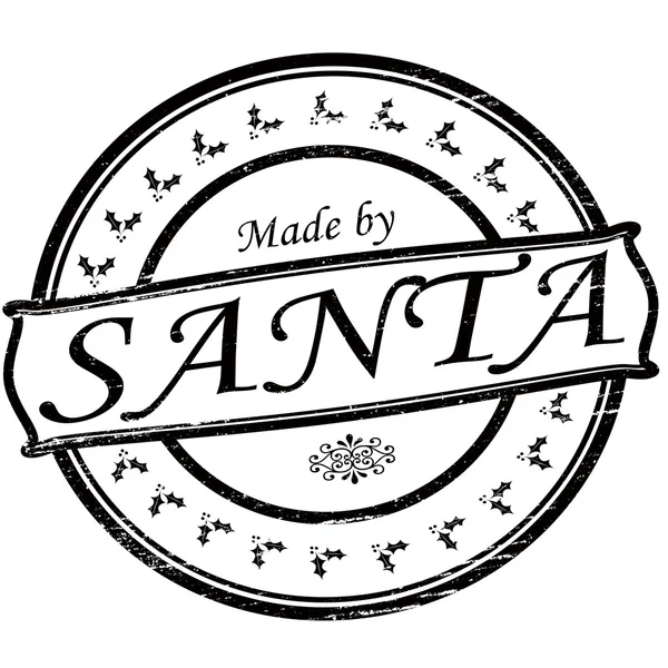 Gemaakt door santa — Stockvector