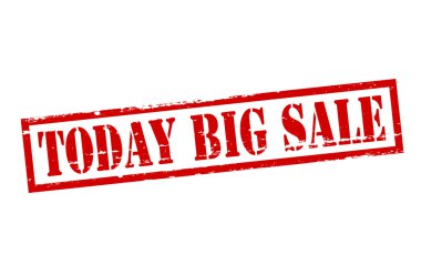 Bugün büyük bir satış
