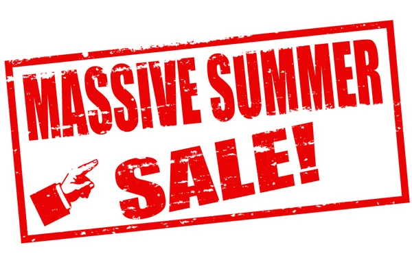 Massive summer sale — Stock Vector