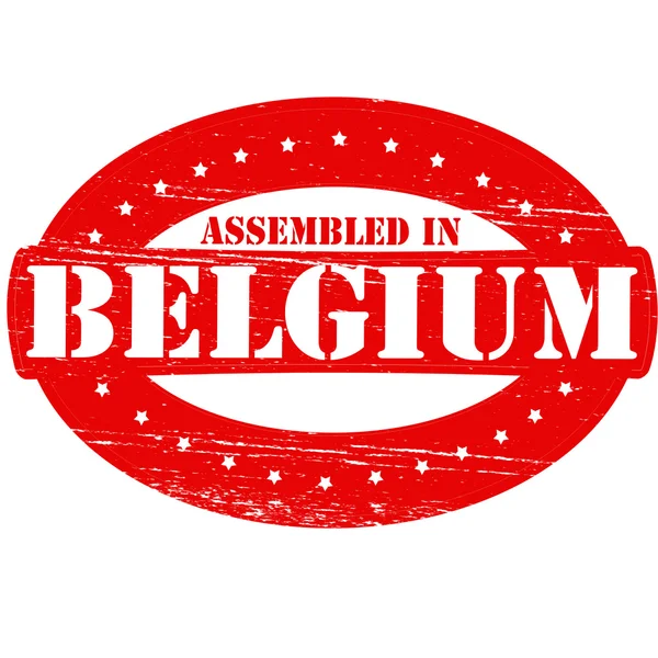 Assembled in Belgium — Stock Vector