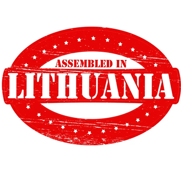 Assemblé en Lituanie — Image vectorielle