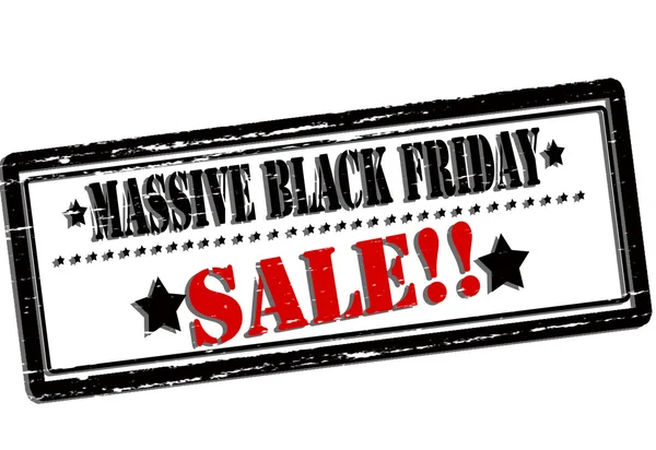 Massale black friday koop — Stockvector