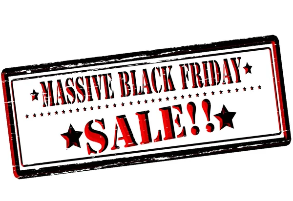 Massive black Friday sale — Stock Vector