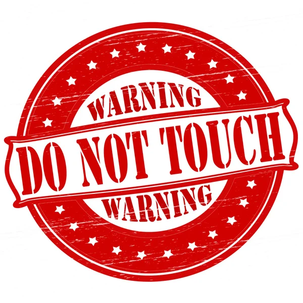 Do not touch — Stock Vector