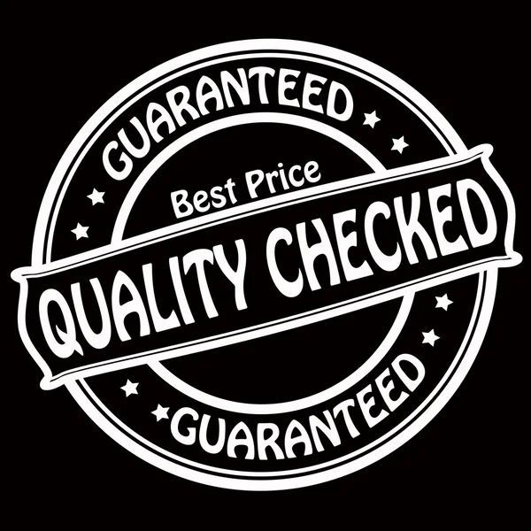 Quality checked — Stock Vector