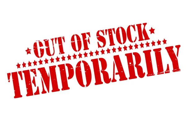 Fuera de stock temporalmente — Vector de stock