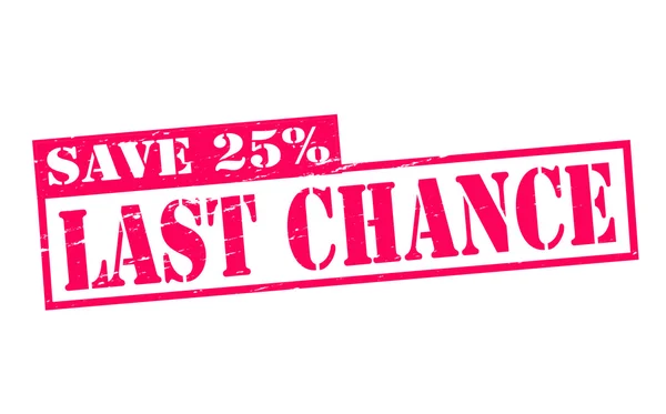 Last chance — Stock Vector