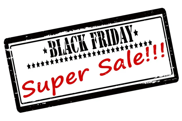 Černý pátek super prodej — Stockový vektor