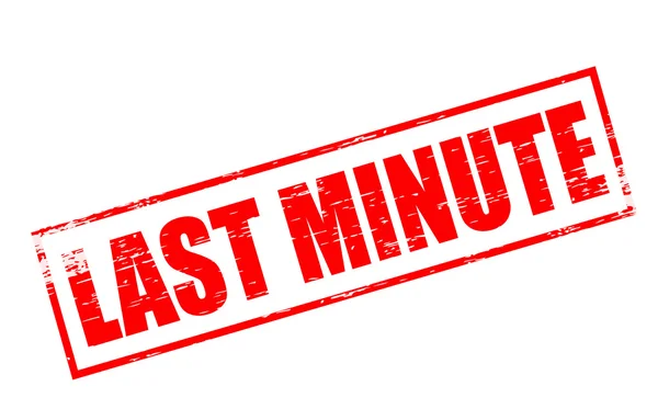 Last minute — Stock Vector