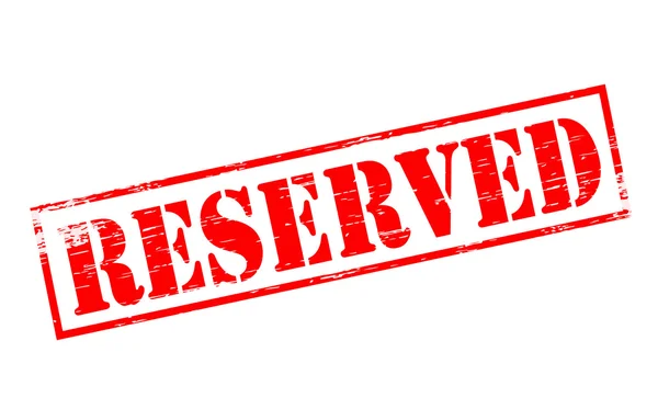 Reserved — Stock Vector