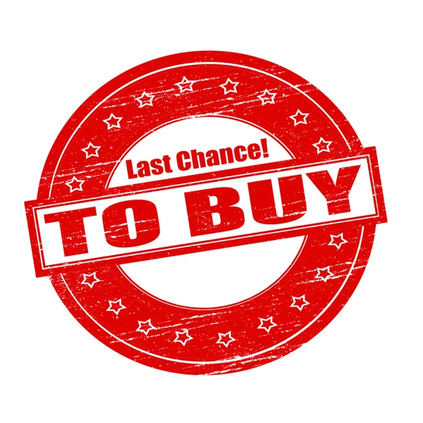 Last chance to buy — Stock Vector