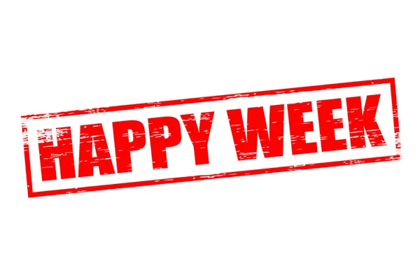 Happy week — Stock Vector