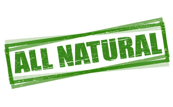 All natural — Stock Vector