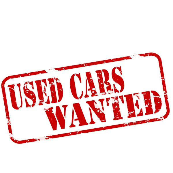 Used cars wanted — Stock Vector