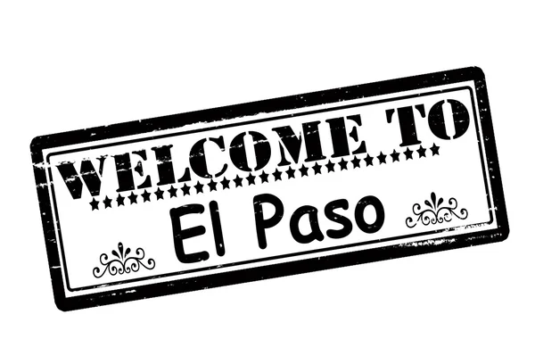 Bienvenido a El Paso — Archivo Imágenes Vectoriales