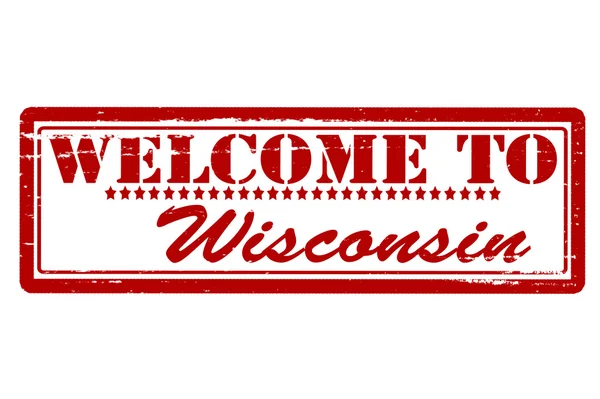 Добро пожаловать в Висконсин — стоковый вектор