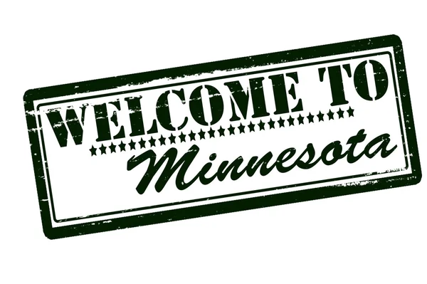 Bienvenido a Minnesota — Archivo Imágenes Vectoriales