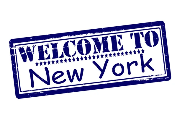 BENVENUTI A NEW YORK — Vettoriale Stock