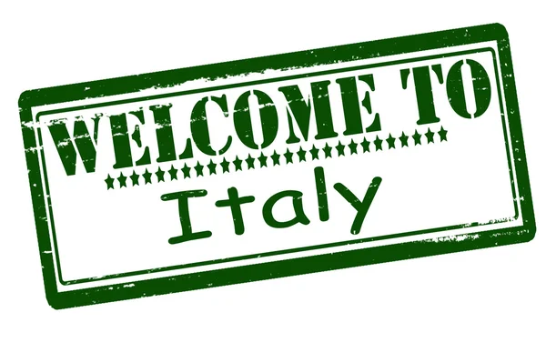 Bienvenue en Italie — Image vectorielle