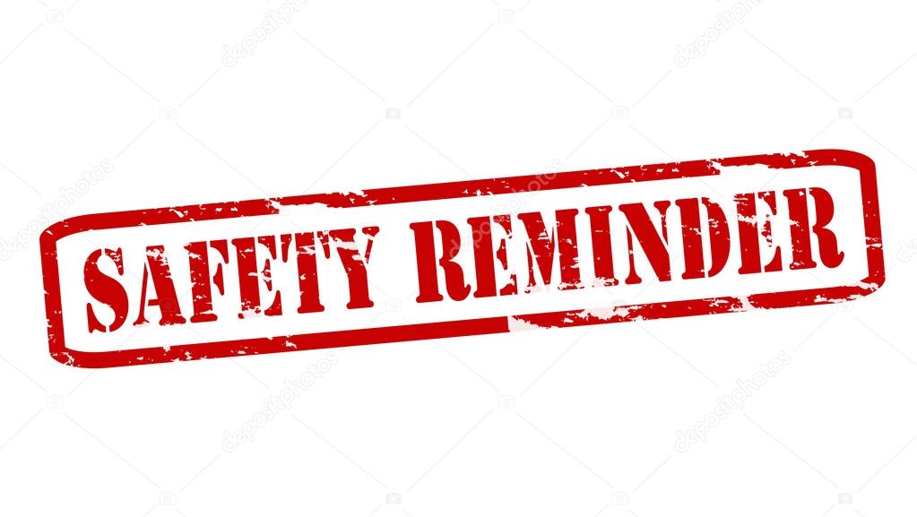 Safety reminder — Stock Vector © carmenbobo 56178373