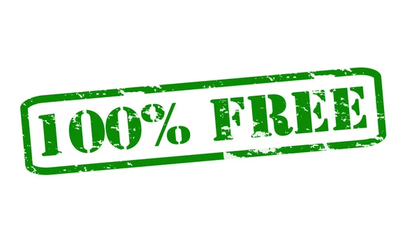 Honderd procent gratis — Stockvector