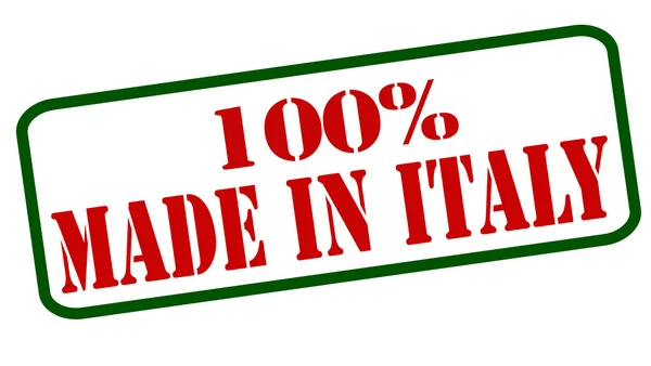 Cem por cento feito na Itália — Vetor de Stock