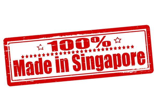 100% hecho en Singapur — Archivo Imágenes Vectoriales